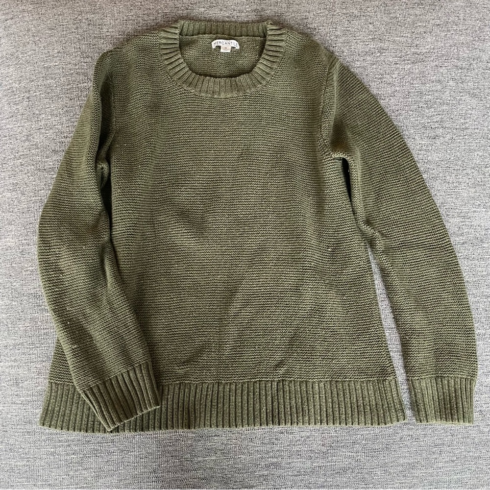 J. Crew Mercantile Waffle Knit Crewneck sweater
